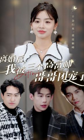 短剧《离婚后，我被三个高富帅哥哥团宠了》海报