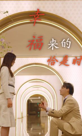 短剧《幸福来的恰是时》海报