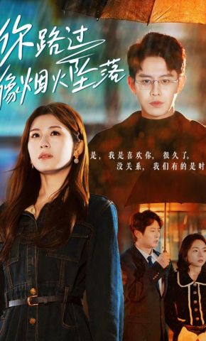 短剧《你路过像烟火坠落》海报