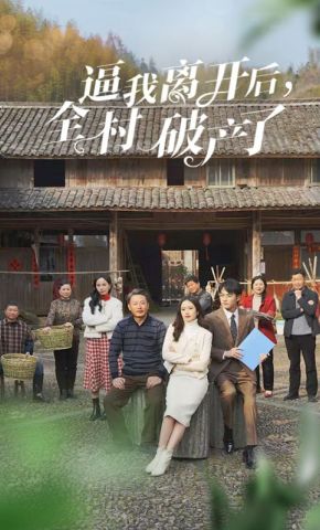 短剧《逼我离开后，全村破产了》海报