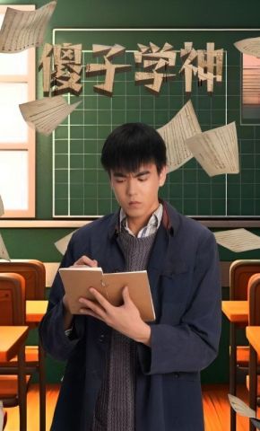 短剧《傻子学神》海报