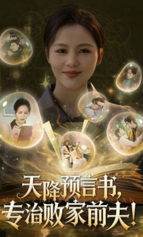 短剧《天降预言书，专治败家前夫》海报