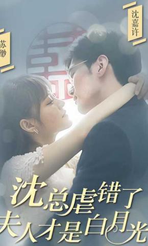 短剧《沈总虐错了，夫人才是白月光》海报