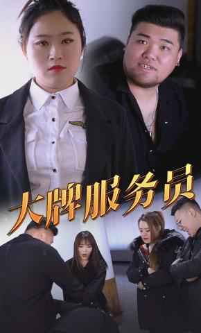 短剧大牌服务员海报