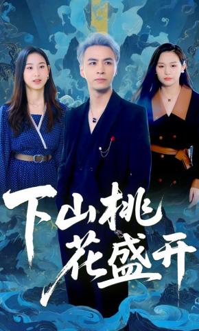 短剧下山桃花盛开海报