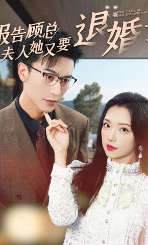 短剧《报告顾总夫人她又要退婚了》海报