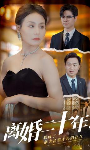 短剧《离婚二十年，我成了前夫高攀不起的存在》海报