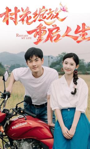 短剧《村花绽放重启人生》海报