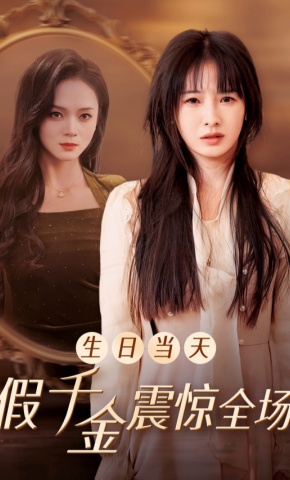 短剧《生日当天假千金震惊全场》海报
