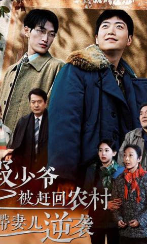 短剧《假少爷被赶回农村带妻儿逆袭》海报