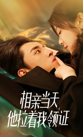短剧《相亲当天他拉着我领证》海报