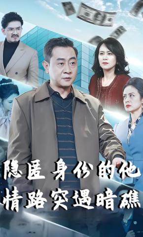 短剧《隐匿身份的他，情路突遇暗礁》海报