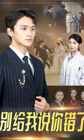 短剧《别给我说你错了》海报