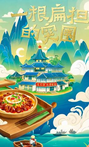 短剧《一根扁担的突围》海报