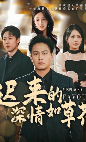 短剧《迟来的深情如草芥》海报