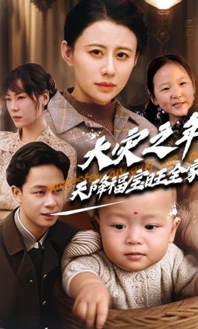 短剧《大灾之年，天降福宝旺全家》海报