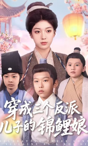 短剧《穿成三个反派儿子的锦鲤娘》海报
