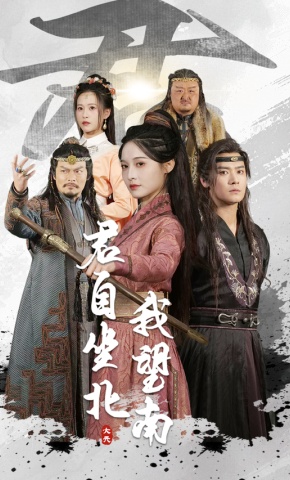 短剧《君自坐北我望南》海报