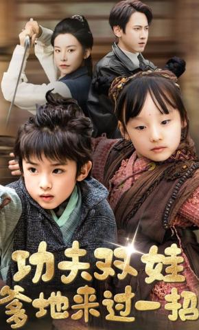 短剧《功夫双娃爹地来过一招》海报