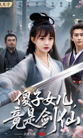 短剧《傻子女儿，竟是剑仙》海报