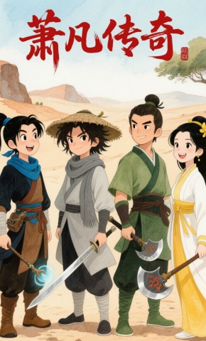 短剧《萧凡传奇》海报