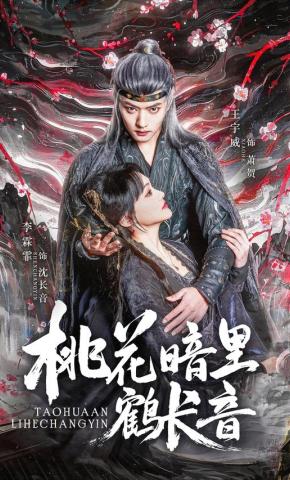 短剧《桃花暗里鹤长音》海报