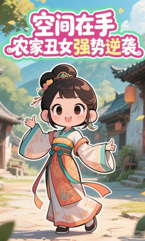 短剧《空间在手，农家丑女强势逆袭》海报