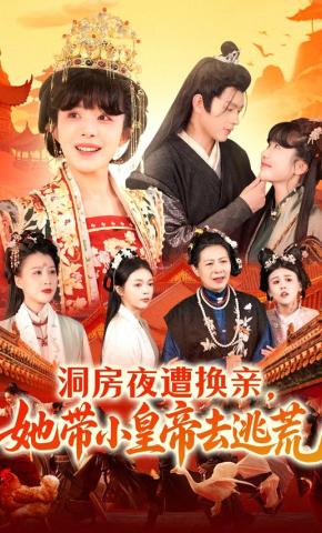 短剧《洞房夜遭换亲，她带小皇帝去逃荒》海报