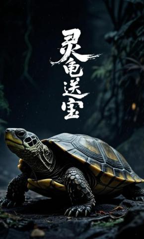 短剧灵龟送宝海报