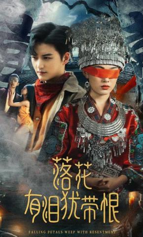 短剧《落花有泪犹带恨》海报