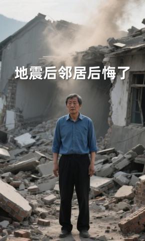 短剧《地震后邻居后悔了》海报