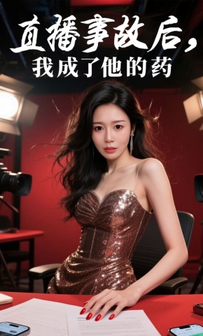 短剧《直播事故后，我成了他的药》海报