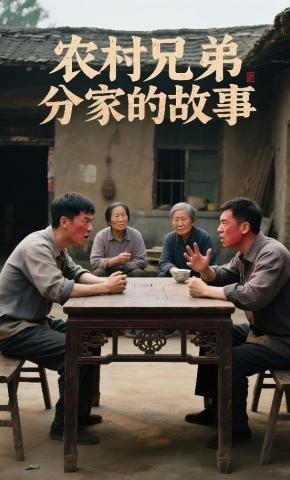 短剧《农村兄弟分家的故事》海报