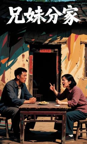 短剧《兄妹分家》海报