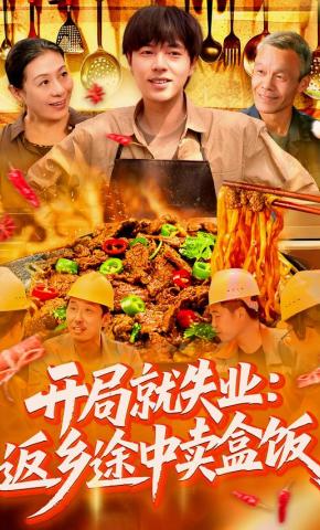 短剧《开局就失业：返乡途中卖盒饭》海报