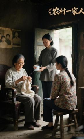 短剧《农村一家人》海报