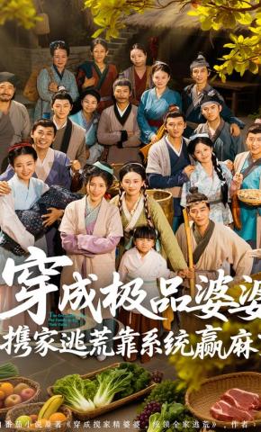 短剧《穿成极品婆婆，携家逃荒靠系统赢麻了》海报