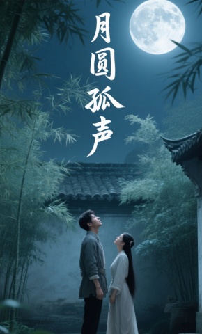 短剧《月圆孤声》海报