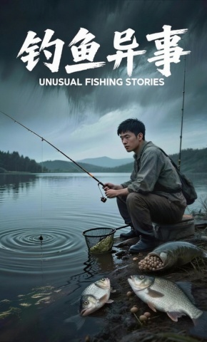短剧钓鱼异事海报