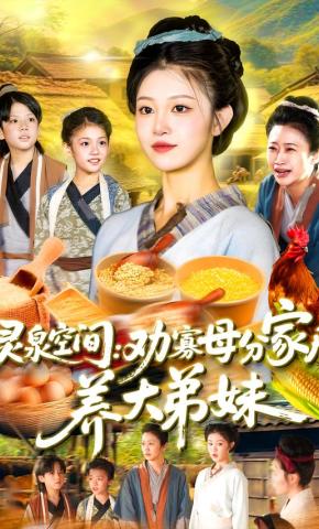 短剧《灵泉空间：劝寡母分家后养大弟妹》海报