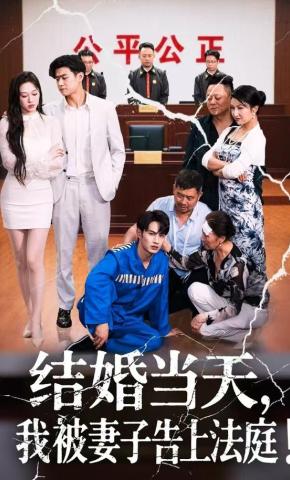 短剧《结婚当天，我被妻子告上法庭》海报