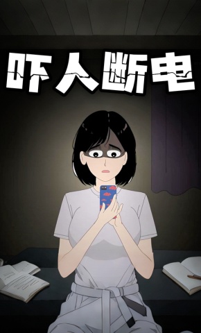 短剧《吓人断电》海报