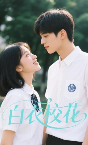 短剧白衣校花海报