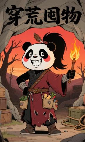 短剧《穿荒囤物》海报