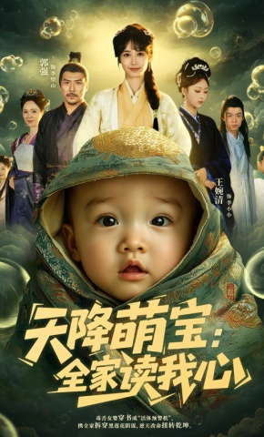 短剧《天降萌宝：全家读我心》海报
