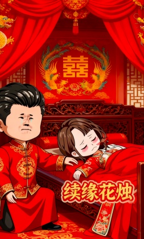 短剧《续缘花烛》海报