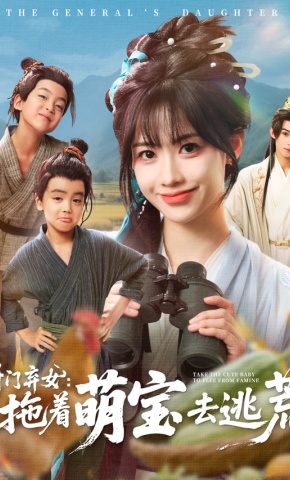 短剧《将门弃女：拖着萌宝去逃荒》海报