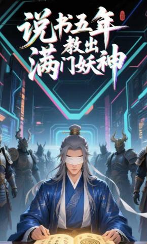 短剧《说书五年，教出满门妖神》海报