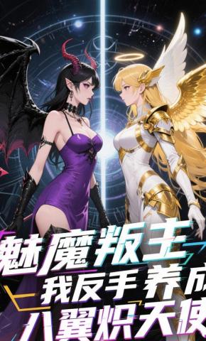 短剧《魅魔叛主，我反手养成八翼炽天使》海报