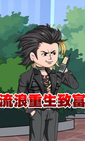 短剧《流浪重生致富》海报